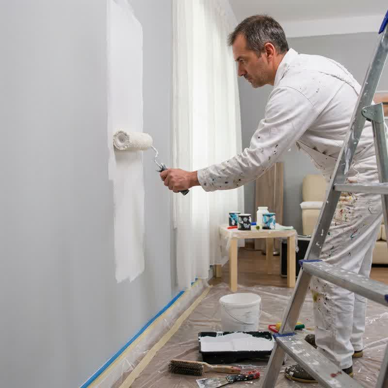 Pintor en Santiago de Compostela